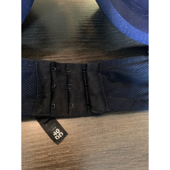 Torrid Black & Blue Strappy Mesh Cage Bra 40DD (E) - Picture 8 of 16